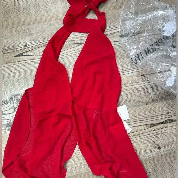 Peppermayo Red Halter Top - Picture 2 of 3